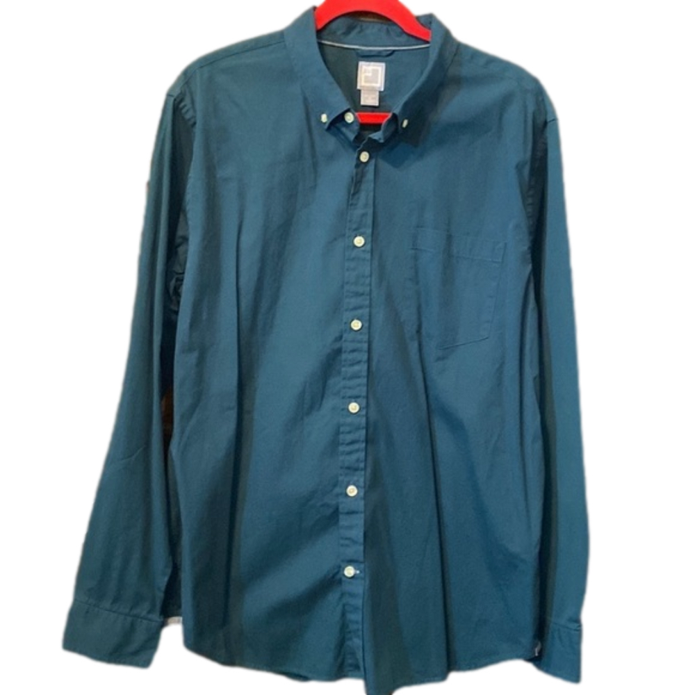 JCP Long Sleeve Button-Down Shirt Size XL
